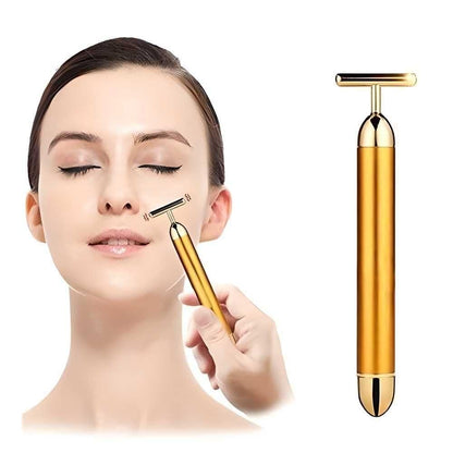 SORA 24K Gold Energy Beauty Bar Electric Facial Massage Roller
